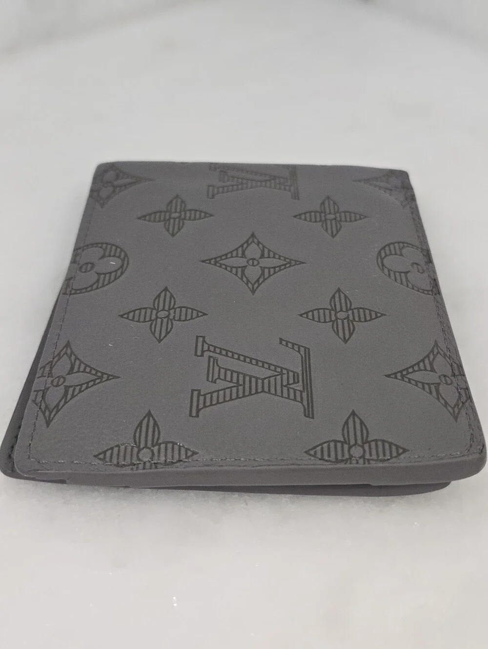 Louis Vuitton Multiple Wallet Men's Bi-Fold in Dark Gray Monogram Shadow M81383